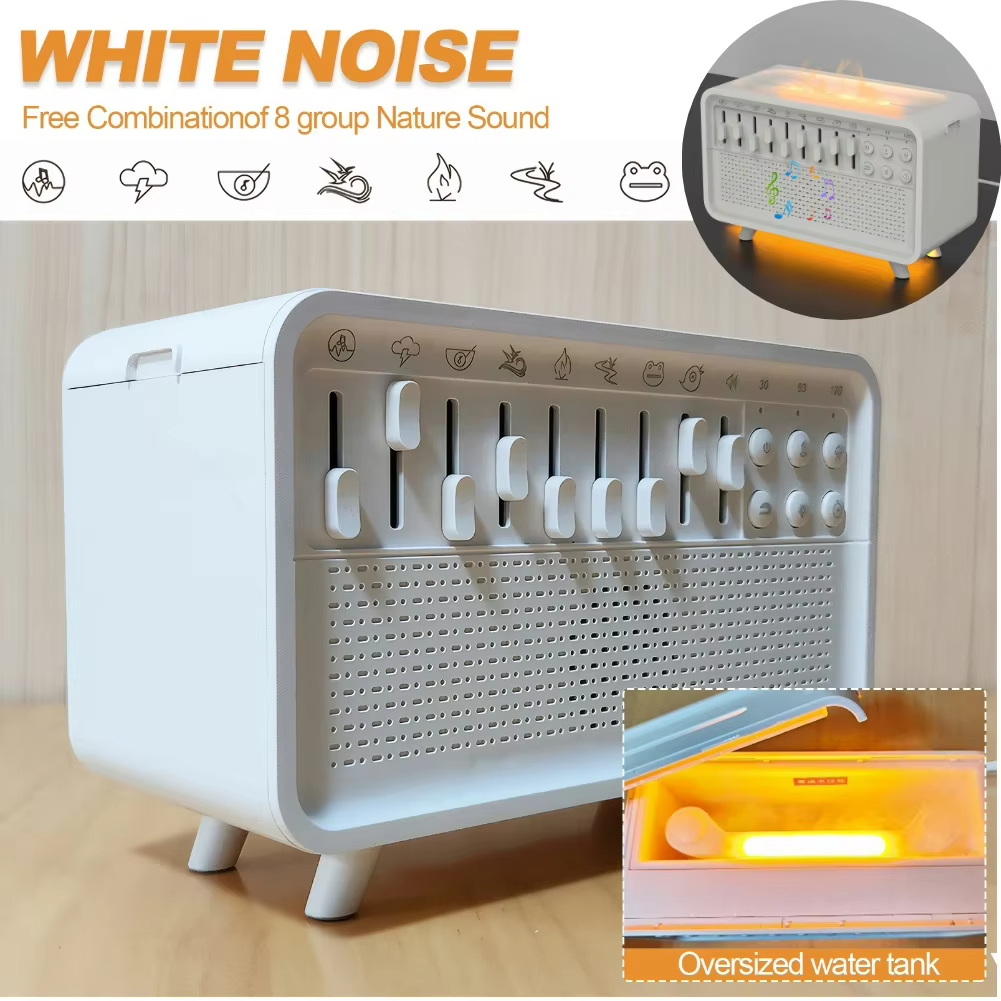 [szgrqkj1] Air Humidifier with White Noise เครื่องเพิ่มความชื้นพร้อมเสียงสีขาว นำมา ไฟกลางคืน ลำโพง เหมาะสม เครื่องช่วยการนอนหลับ