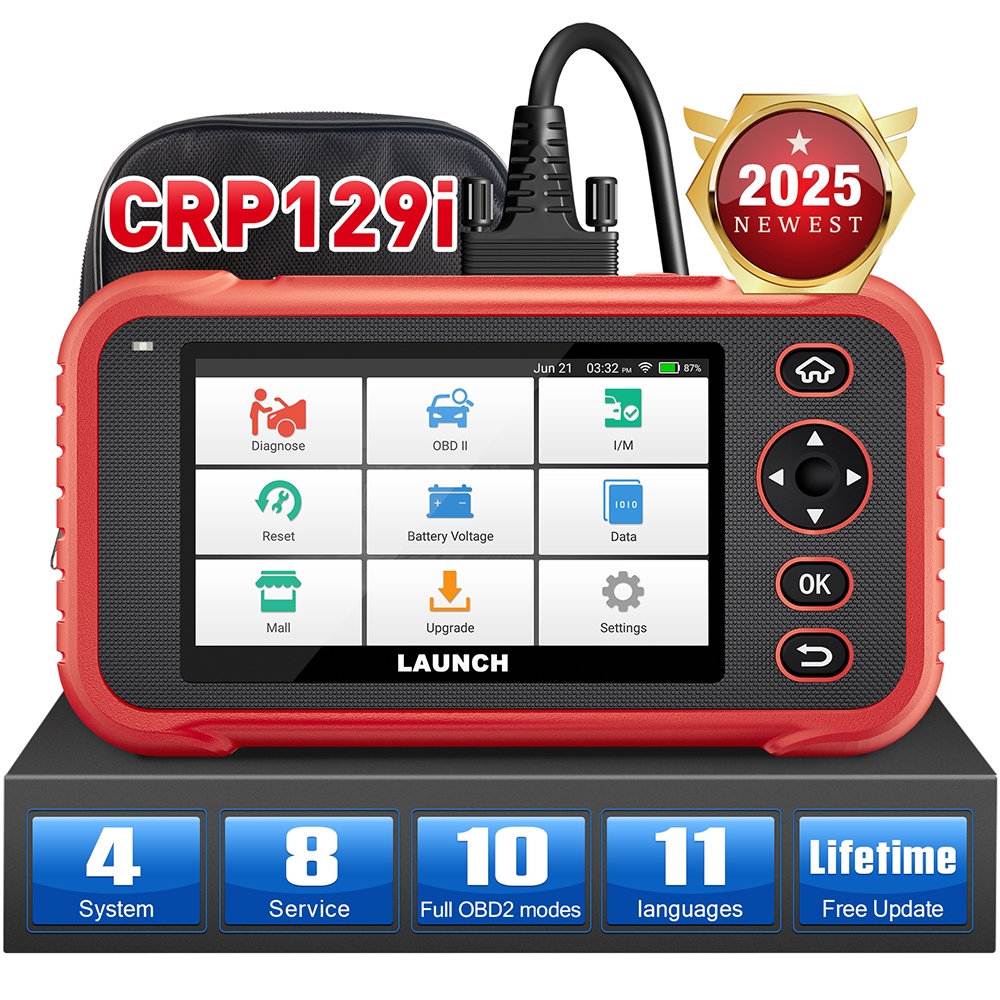 LAUNCH CRP129i OBD2 เครื่องสแกนเนอร์รถยนต์Professional Code Reader ABS SAS EPBถุงลมนิรภัยน้ํามันรีเซ