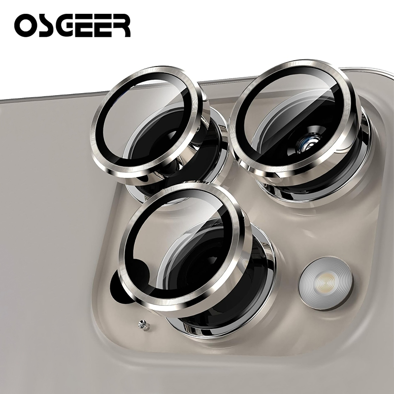 X-IT ตัวป้องกันเลนส์กล้องสําหรับ iPhone 17 Air 11 12 13 14 15 16 16e Pro Max, [ถาดติดตั้ง 1 ขั้นตอน] กระจกนิรภัยป้องกันหน้าจอโลหะฝาครอบกล้องส่วนบุคคล