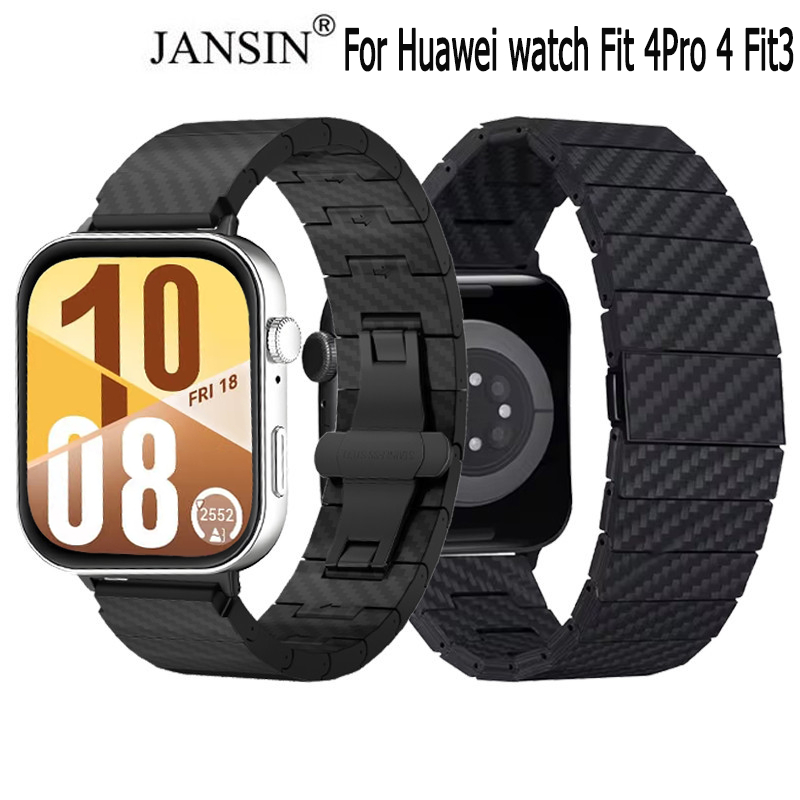 สายนาฬิกาข้อมือคาร์บอนไฟเบอร์ น้ําหนักเบา สําหรับ Huawei Watch Fit 5 5 Pro 4 pro