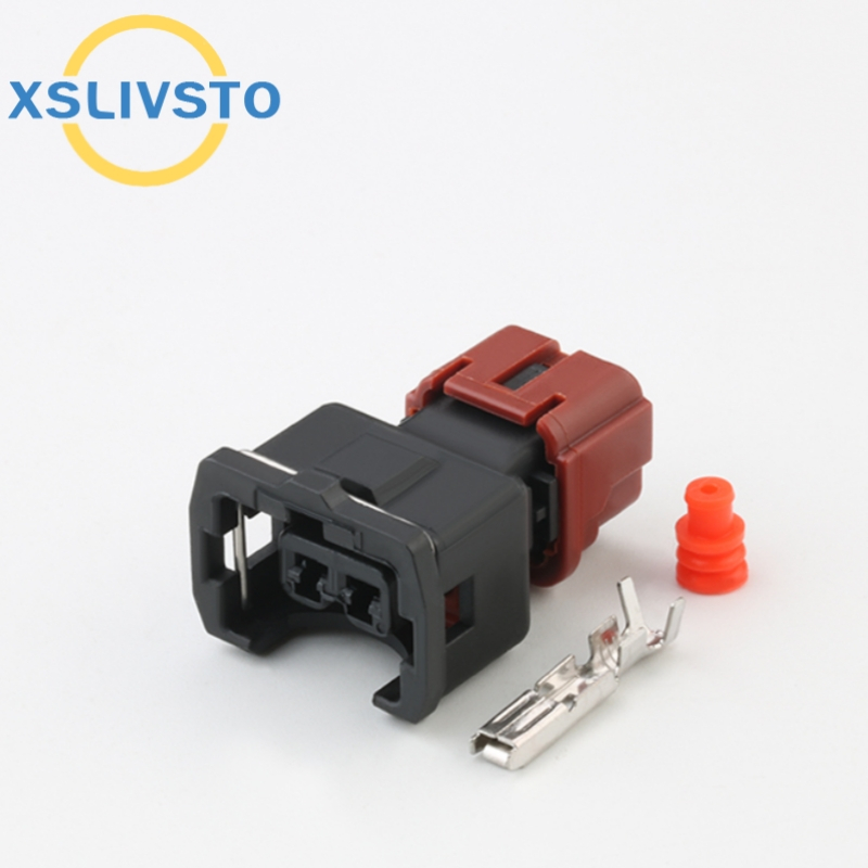 1 ชุด 2 ขากันน้ํา Auto Wire Connector Knock Sensor หัวฉีดน้ํามันเชื้อเพลิงปลั๊กสําหรับ Proton Perdana Wira Mitsubishi MMC 4G91 4G92 4G93 Nissan PB185-02326 DJ7023YB-3.5-21 G449