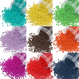 St.kunkka 2มม 3 มม. 1000 ชิ้น แก้วลูกปัดผิวมัน ลูกปัดเม็ดทรา…