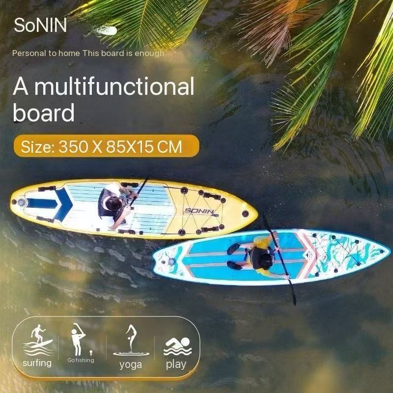 ยืนพองเยื่อกระดาษคณะกรรมการใบพัด sup หนา Padding ผู้ใหญ่ Double-Layer Double Outdoor Surfing Sail Bo