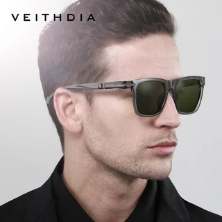 VEITHDIA Mens แฟชั่น HD แว่นตากันแดดโพลาไรซ์สแควร์ UV-Protective เลนส์ Photochromic ขับรถแว่นตากันแดด V7918