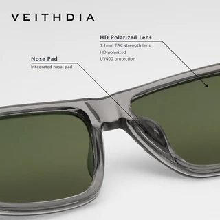 VEITHDIA Mens แฟชั่น HD แว่นตากันแดดโพลาไรซ์สแควร์ UV-Protective เลนส์ Photochromic ขับรถแว่นตากันแดด V7918
