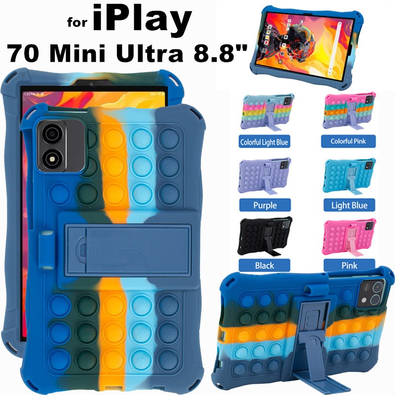 for Alldocube iPlay 70 Mini Ultra 8.8 Inch Tablet Case Ajustable Stand Cover Tablet Soft Silicone Pu