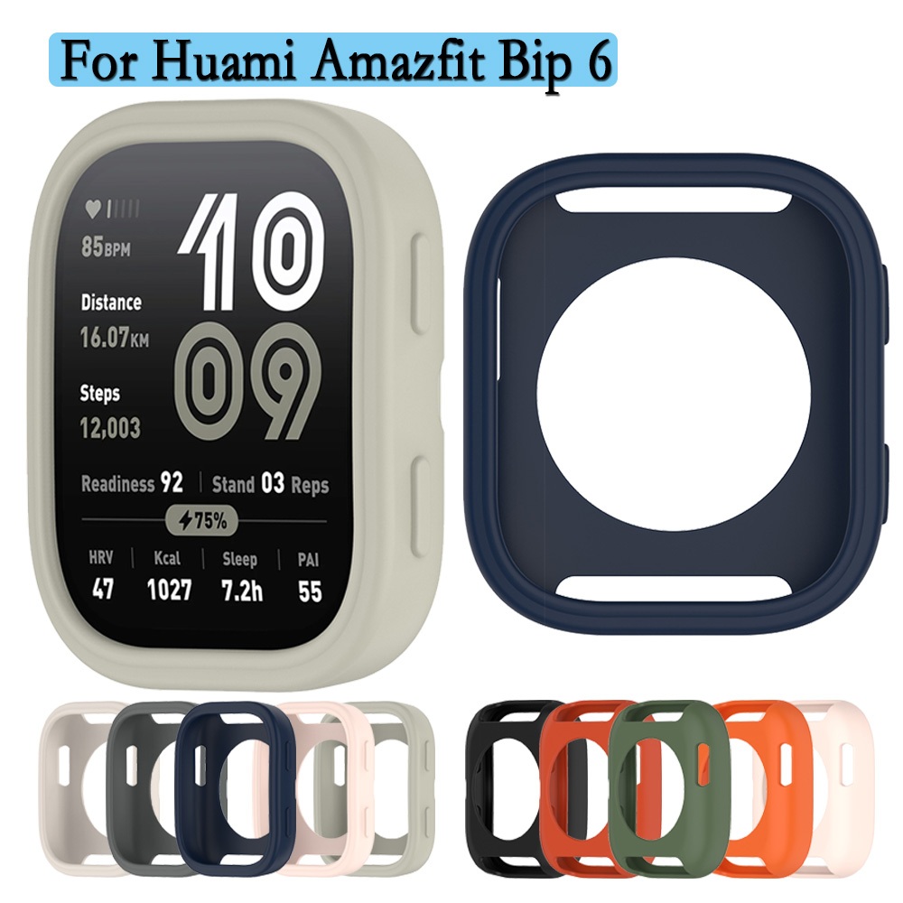 เคสซิลิโคนอ่อนนุ่มสําหรับ Huami Amazfit Bip 6 Hollow เคสป้องกัน Super Light นาฬิกาสวยตกแต่งสําหรับ Amazfit Bip 6