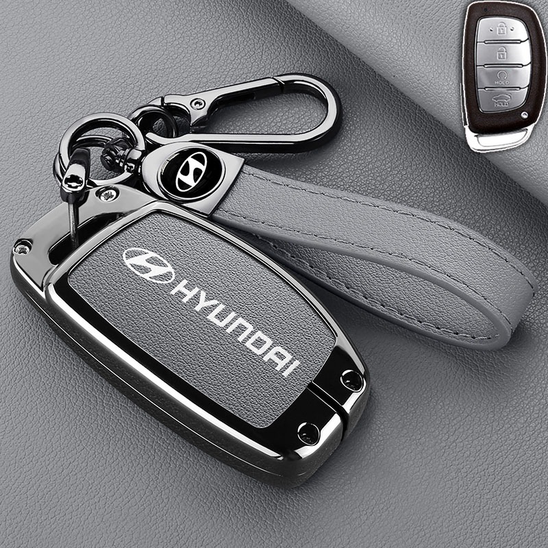 เคสกุญแจรีโมทรถยนต์ 3 4 ปุ่ม สําหรับ Hyundai Tucson Santa Fe Rena Sonata Elantra 2020 Stargazer 2023 Creta 2022-2023 Ix35 Ix45 I10 I30 I40 ฝาครอบกุญแจรถ