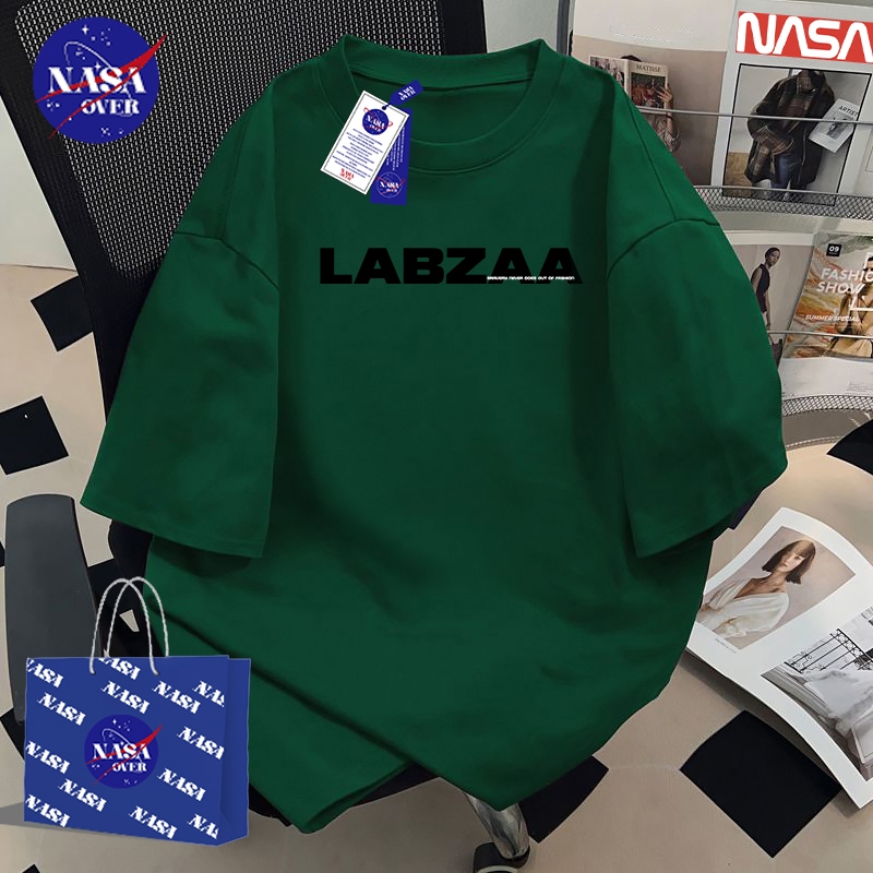 【พร้อมส่ง】🔥NASA ใส่ได้ทั้งชายหญิง เสื้อยืดผ้าฝ้าย100%ทรงหลวมลายตัวอักษรสไตล์อเมร