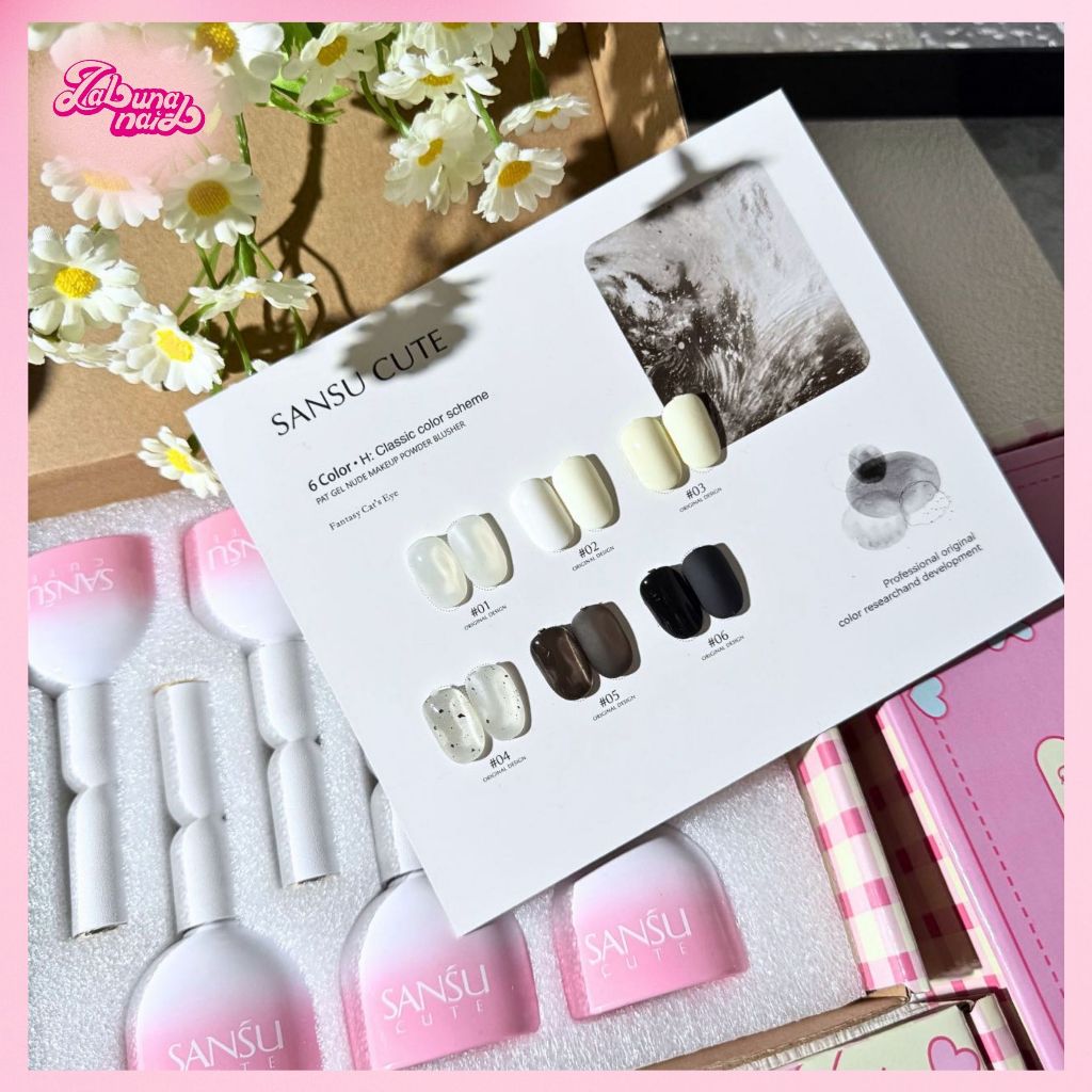 【พร้อมส่ง】ชุดยาทาเล็บเจล Sansu 6 ซีรีส์สีเข้มและสีอ่อน (ซีรีย์สีคลาสสิก) พร้อมแผนภูมิฟรี