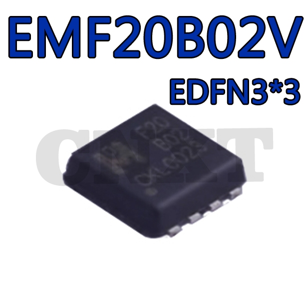 1 ~ 5PCS F20B02 EMF20B02V EDFN3 * 3 2 P-Channel Voltage Resistance: 20V Current: 8.5 A Field Effect 