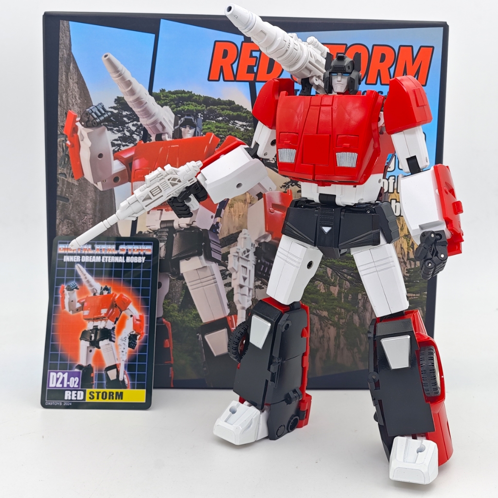 DX9 ของเล่นเปลี่ยน MasterPiece D21 2.0 Sideswipe Red Storm Lamborghini G1 MP Scale Action Figure