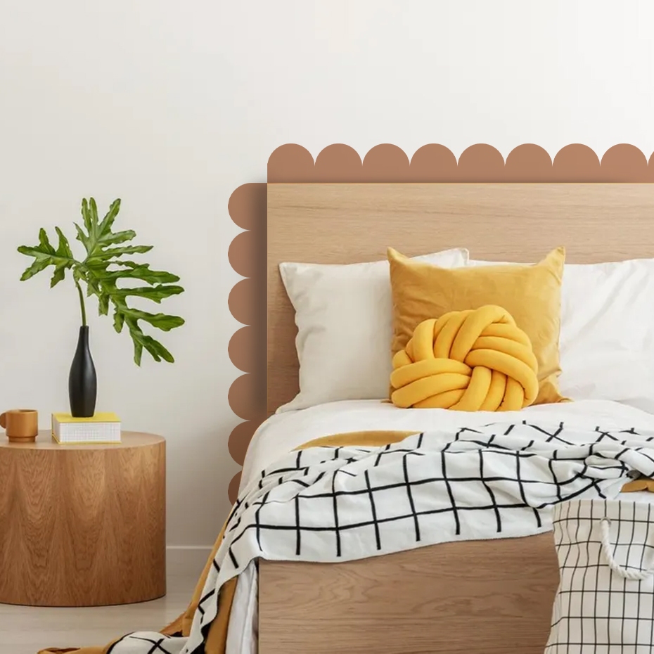 Boho Scalloped Border หัวใจสติ๊กเกอร์ติดผนังเนอสเซอรี่ Decal เด็ก Art ประตูเด็กห้องนอนข้างเตียง Living Decor Peel และ Stick ราคา ถูกที่สุด ดีลบีเคเค แกลเลอรีภาพที่ 4