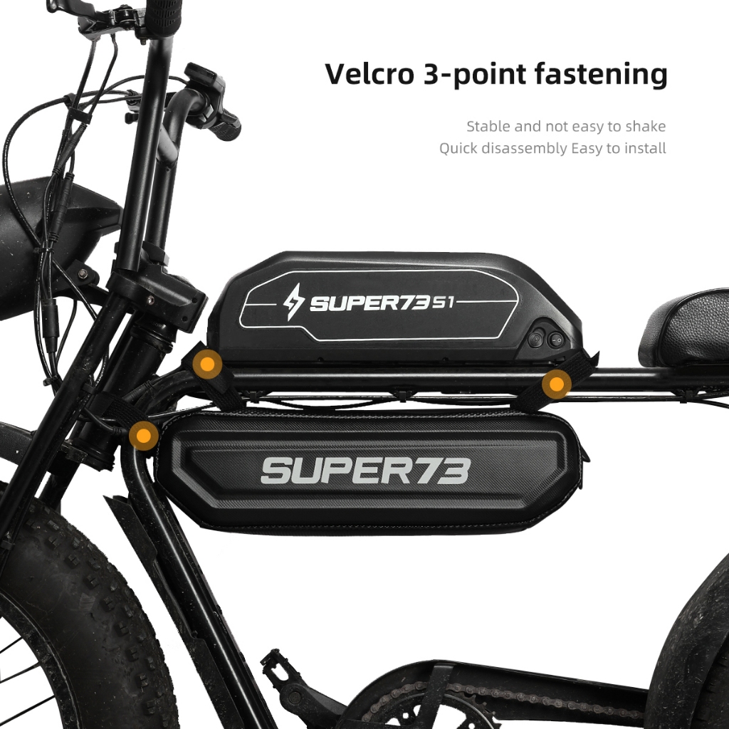 กระเป๋าใส่หลอดกรอบกันน้ําสําหรับ จ-จักรยาน - ที่เก็บใต้ท่อความจุขนาดใหญ่ 3 ลิตร, การออกแบบที่วางจําหน่ายอย่างรวดเร็วสําหรับจักรยานไฟฟ้าอุปก