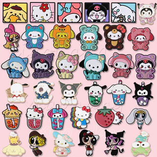 น่ารักการ์ตูน Sanrio เคลือบ Pins อะนิเมะ Kuromi Mymelody HelloKitty เข็มกลัดปกป้ายอุปกรณ์เสริมของขวัญสําหรับเพื่อน