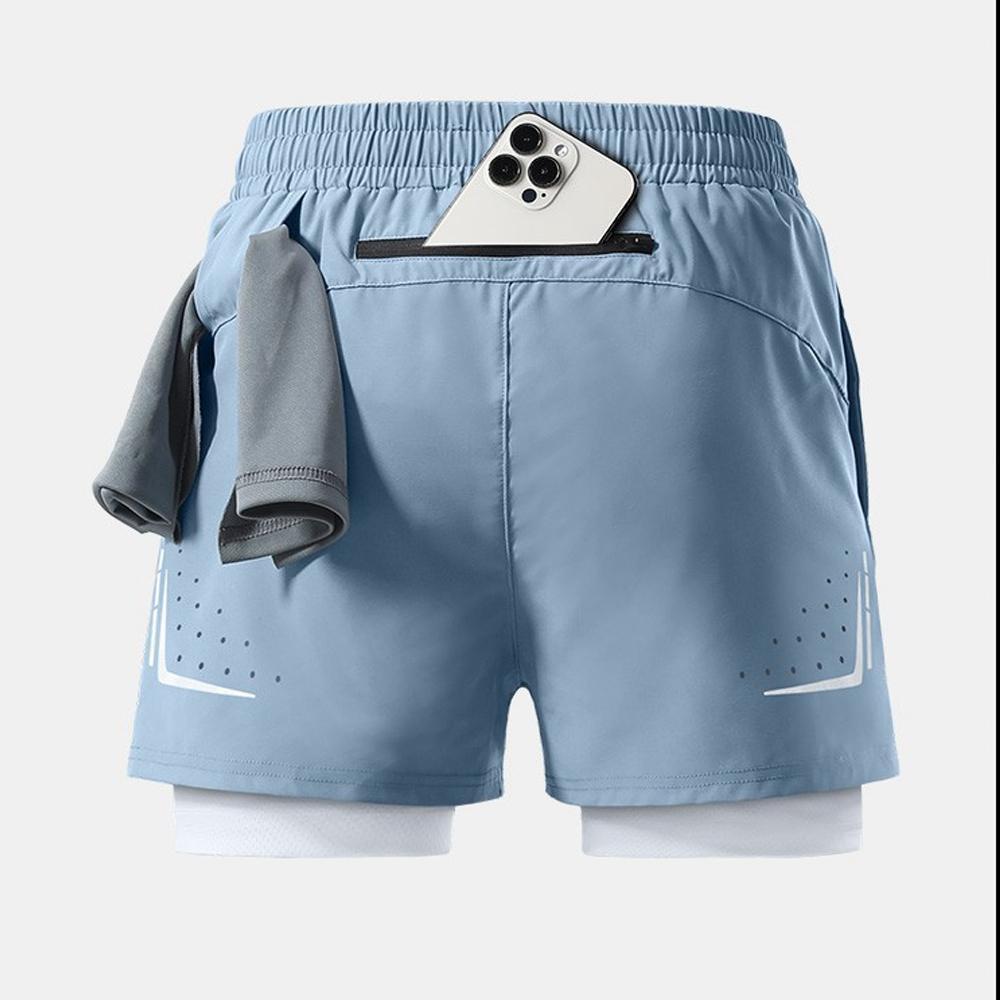 M-5XL กางเกงกีฬาผู้ชาย ความยืดหยุ่นสูง แห้งเร็ว เหมาะสำหรับฤดูร้อน ฝึกฟิตเนส กางเกงขาสั้นผู้ชาย - รูปที่ 5