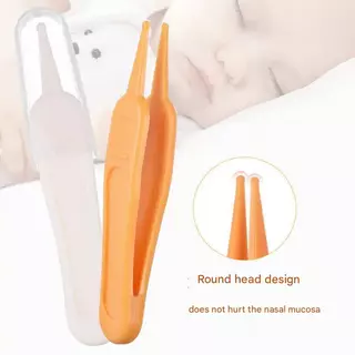 คลิปทําความสะอาดจมูกเด็กแหนบหู Naval ทําความสะอาดเด็กทารกขุด Booger Safety Care หัวกลม Clamp Forceps จมูกเด็กทารก Nostril ทารกแรกเกิด Body Care พลาสติกสําหรับ Ea