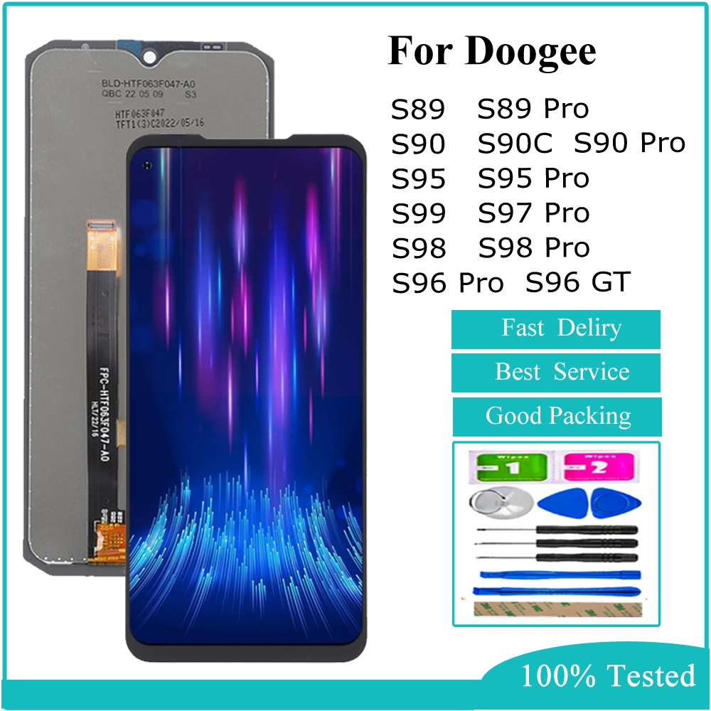 LCD สําหรับ Doogee S89 Pro S90 S90C S90 Pro S95 S95 Pro S96 Pro S96 GT S97 Pro S98 S98 Pro s99 จอแสด