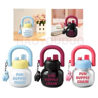 HYD Water cup 800ml Large capacity Cute girl kettle bpa free with Handle Lid Portable Sports Bottle