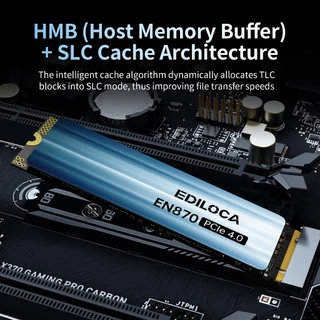 Ediloca EN870 NVMe PCIe Gen4x4 M.2 2280 SSD Read 7450MB/s Write 6750MB/s สำหรับ Laptop/PC/PS5 1TB 2TB 4TB