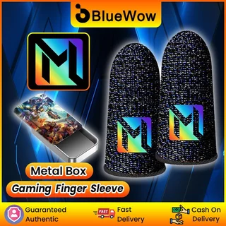 2025 BlueWowMLBB Mobile Gamers Sweatproof Gradient ถุงมือโทรศัพท์มือถือแขนหน้าจอสัมผัสเกมคอนโทรลเลอร์โทรศัพท์เกม PUBG