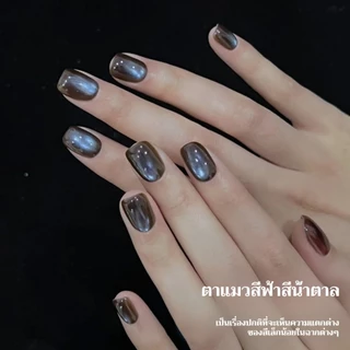 XEIJAYI 15มล--M161 น้ำยาทาเล็บตาแมวสีน้ำตาลน้ำเงิน ติดทนนานและเงางาม เหมาะที่บ้านและร้านทำเล็บ
