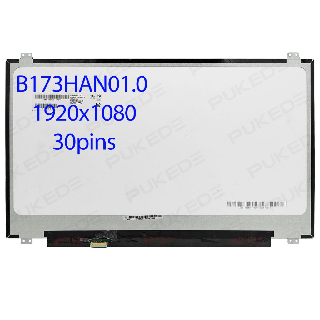 17.3 "แล็ปท็อป B173HAN01.0 B173HAN01.1 LP173WF4-SPF1 จอแสดงผล Led Lcd FHD 1920*1080 edp 30pin