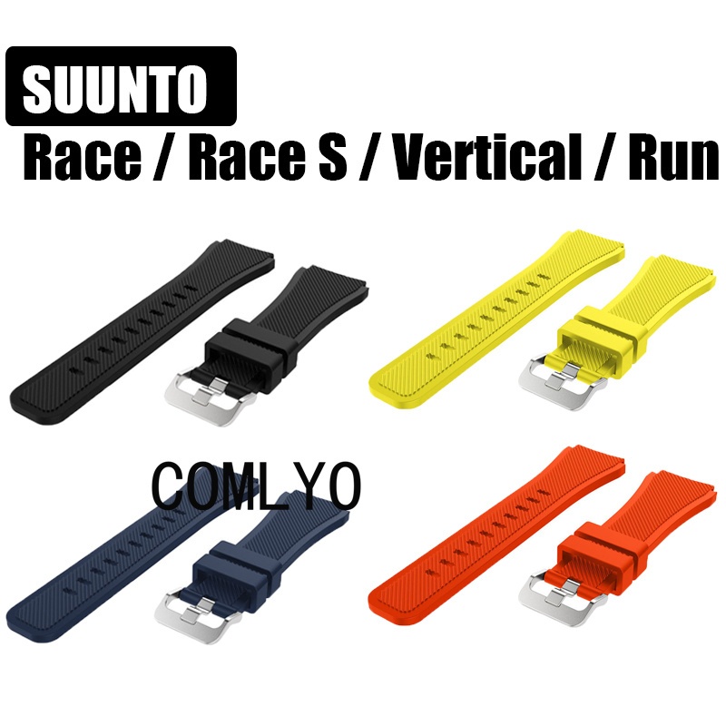 สําหรับ SUUNTO Race 2 S แนวตั้ง 2 RUN ครั้งหนึ่งสายนาฬิกาสมาร์ทกีฬาซิลิโคน Soft Band ผู้หญิงผู้ชายนา
