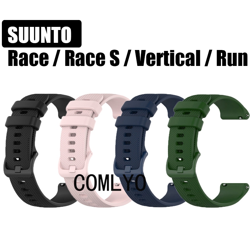 สําหรับ SUUNTO Race 2 S แนวตั้ง 2 RUN ครั้งหนึ่งสายนาฬิกาสมาร์ทซิลิโคนกีฬานุ่มผู้หญิงผู้ชายสายรัดข้อ