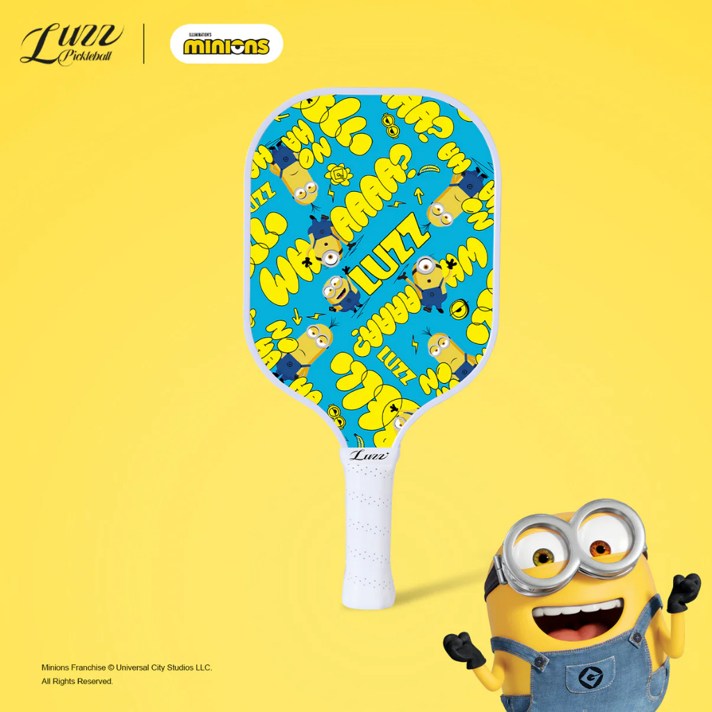 Luzzpickleball Minions Checker Champ Original Paddle (16 มม.) T700 คาร์บอนไฟเบอร์