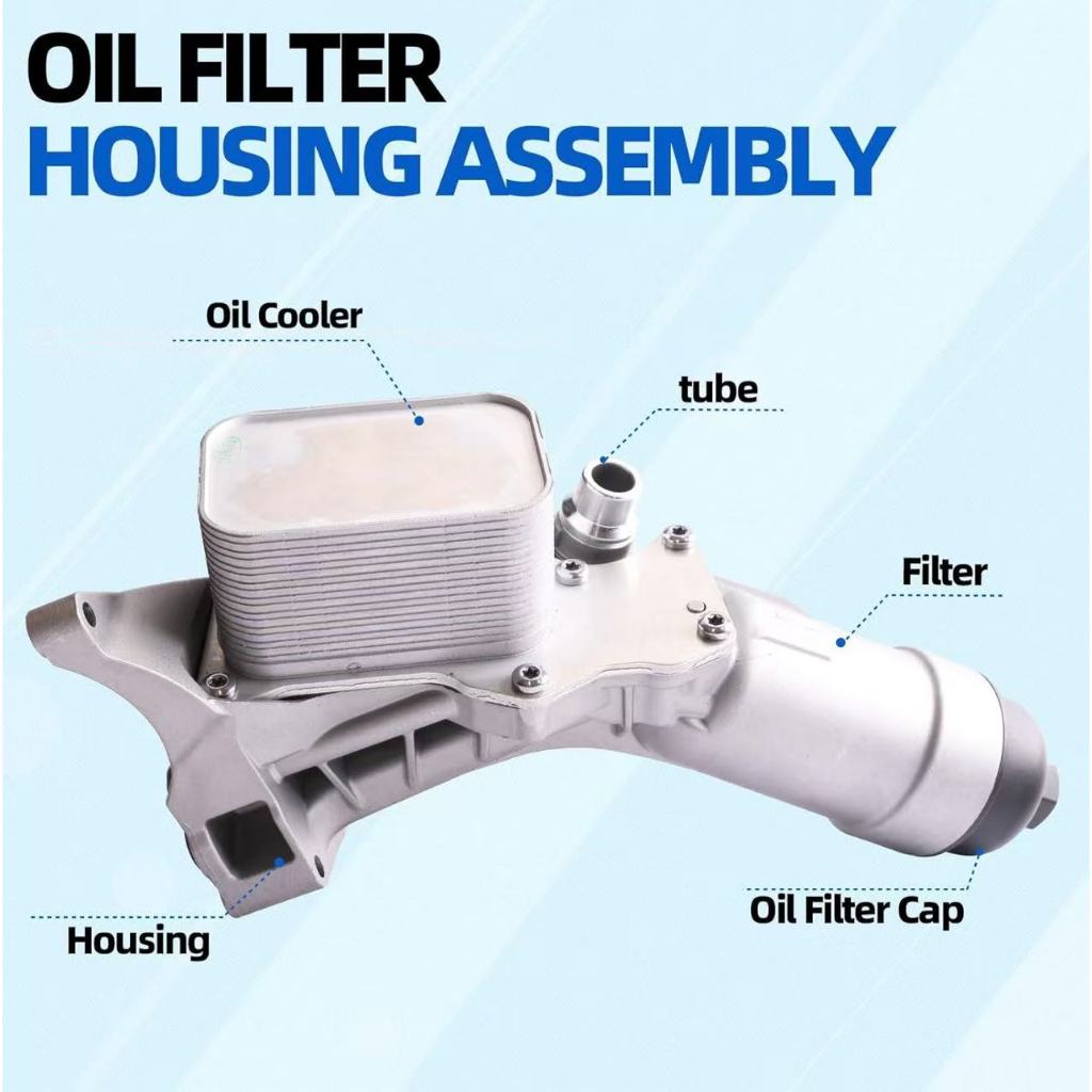 MAHLE Aluminium Oil Cooler & Filter Housing 11428596283 สําหรับ BMW 2.0T 2016-2020 230I 330I