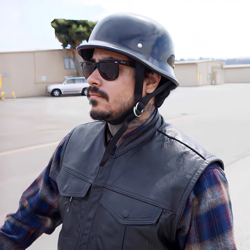 หมวกกันน็อคย้อนยุคหมวกกันน็อคมอเตอร์ไซค์เปิดหมวกกันน็อคครึ่ง