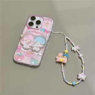 Glitter น่ารักการ์ตูน Gemini Shake สําหรับ iPhone 17 16 15 14 16 13 pro max 17PRO 17PROMAX 16PRO 16PROMAX 15PRO 15PROMAX 14PRO 14PROMAX 13PROMAX 13PRO 17กรณี Apple 16 เคสโทรศัพท์ 15ProMax สไตล์ใหม่ iPhone14 สองชั้น iPhone13 นุ่ม 16ProMax สาว 14ProMax CASE