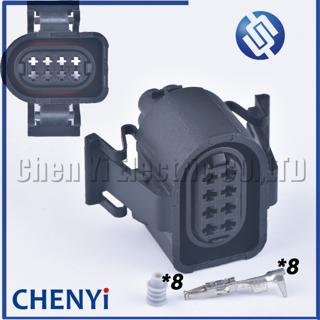 ขั้วต่อกันน้ําอัตโนมัติ 8 Pin 3A0973714 ปลั๊กเซ็นเซอร์ตําแหน่งคันเร่ง 3A0 973 714 สําหรับ Santana Pa