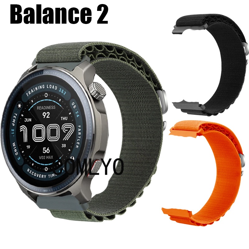 Fit for Amazfit Balance 2 สายนาฬิกาสมาร์ทไนล่อนนุ่มกีฬาสายรัดข้อมือผู้หญิงผู้ชาย วงดนตรี