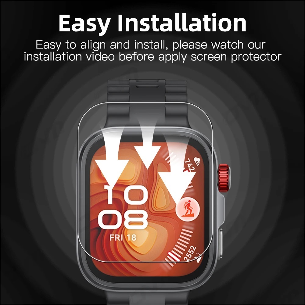 Hydrogel Film For Huawei Watch Fit 4 ฟิล์ม Protective ฟิล์ม Huawei watch Fit 4 Pro Screen Protector HD Clear Huawei Fit 4 ฟิล์ม Soft HD Clear Huawei watch Fit 3 ฟิล์ม Soft Huawei Fit 4 pro ฟิล์ม Anti-scratch Huawei Watch Fit 4 Screen Protector ฟิล์ม Fit4 - รูปที่ 5