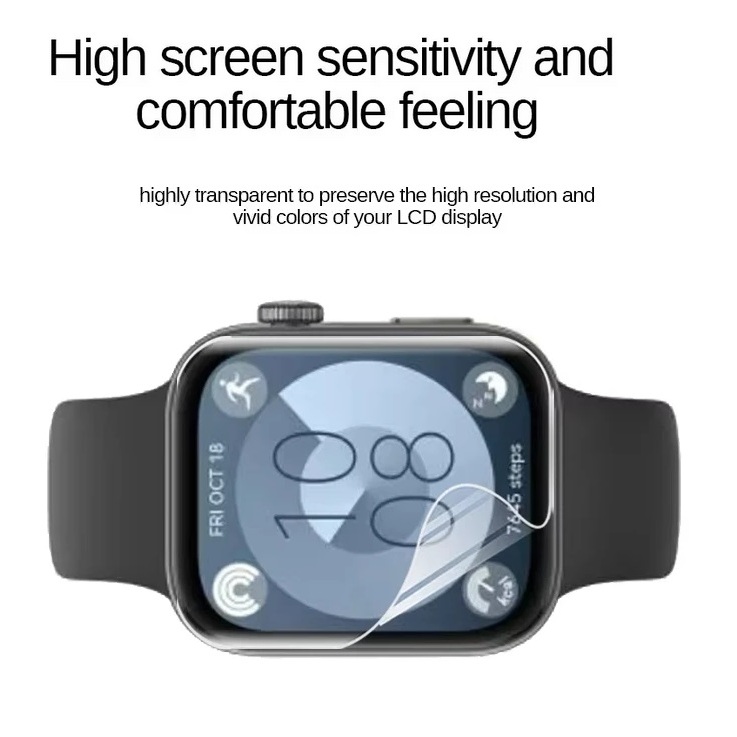 Hydrogel Film For Huawei Watch Fit 4 ฟิล์ม Protective ฟิล์ม Huawei watch Fit 4 Pro Screen Protector HD Clear Huawei Fit 4 ฟิล์ม Soft HD Clear Huawei watch Fit 3 ฟิล์ม Soft Huawei Fit 4 pro ฟิล์ม Anti-scratch Huawei Watch Fit 4 Screen Protector ฟิล์ม Fit4 - รูปที่ 3
