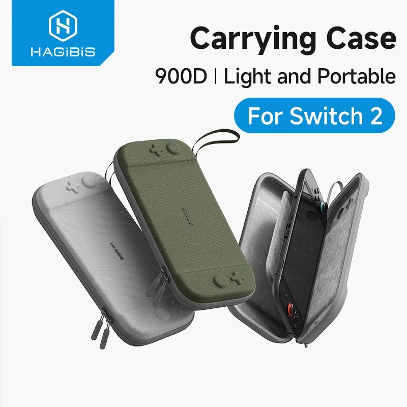 Hagibis กระเป๋าพกพาสําหรับสวิตช์ 2 กระเป๋าเดินทาง Hard Shell NS อุปกรณ์เสริมฝาครอบป้องกัน 10 เกมตลับหมึก NS2 กรณี
