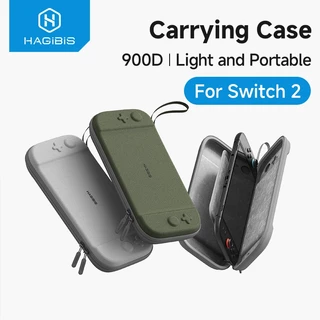 Hagibis กระเป๋าพกพาสําหรับสวิตช์ 2 กระเป๋าเดินทาง Hard Shell NS อุปกรณ์เสริมฝาครอบป้องกัน 10 เกมตลับหมึก NS2 กรณี