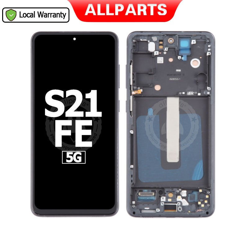 ALLPARTS OLED 6.4 จอแสดงผลสําหรับ Galaxy S21 FE 5G หน้าจอสัมผัส Digitizer เปลี่ยน G990B