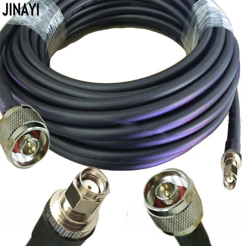 1 PC LMR-400 N ปลั๊กชาย RP-SMA ชายเชื่อมต่อ RF Coax Pigtail เสาอากาศสาย LMR400 วิทยุแฮม 5/8/10/15/20