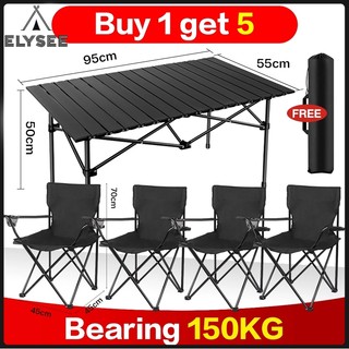 3Pcs/5Pcs Set Folding table and chair Camping Chair Bench/picnic Seat Outdoor Portable Table BBQ 家庭野餐套装
