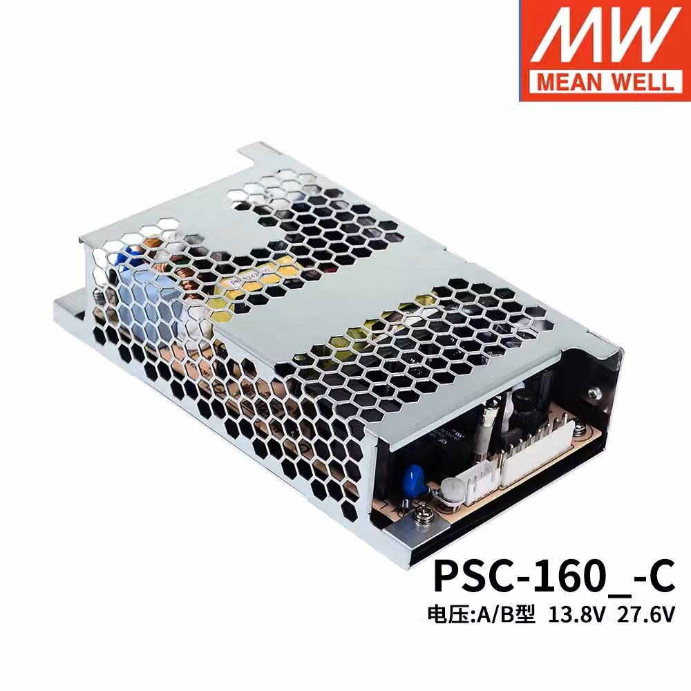 Original MEAN WELL แหล่งจ่ายไฟความปลอดภัย PSC-160A/160B-C 160W 12V/24v แบตเตอรี่-ชาร์จ UPS functiona
