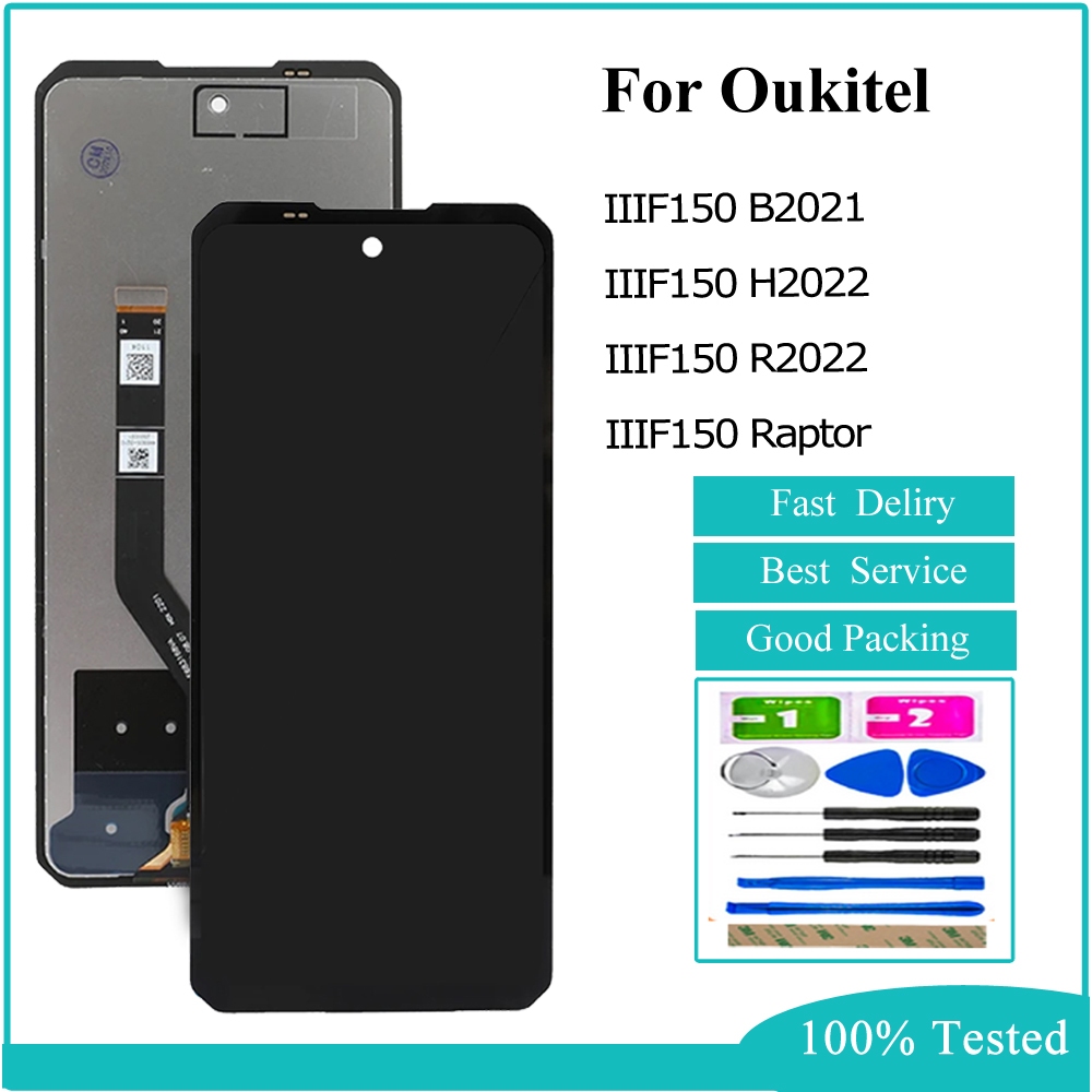 LCD สําหรับ Oukitel IIIF150 B2021 H2022 R2022 IIIF150 Raptor จอแสดงผล LCD Touch Screen Digitizer Ass