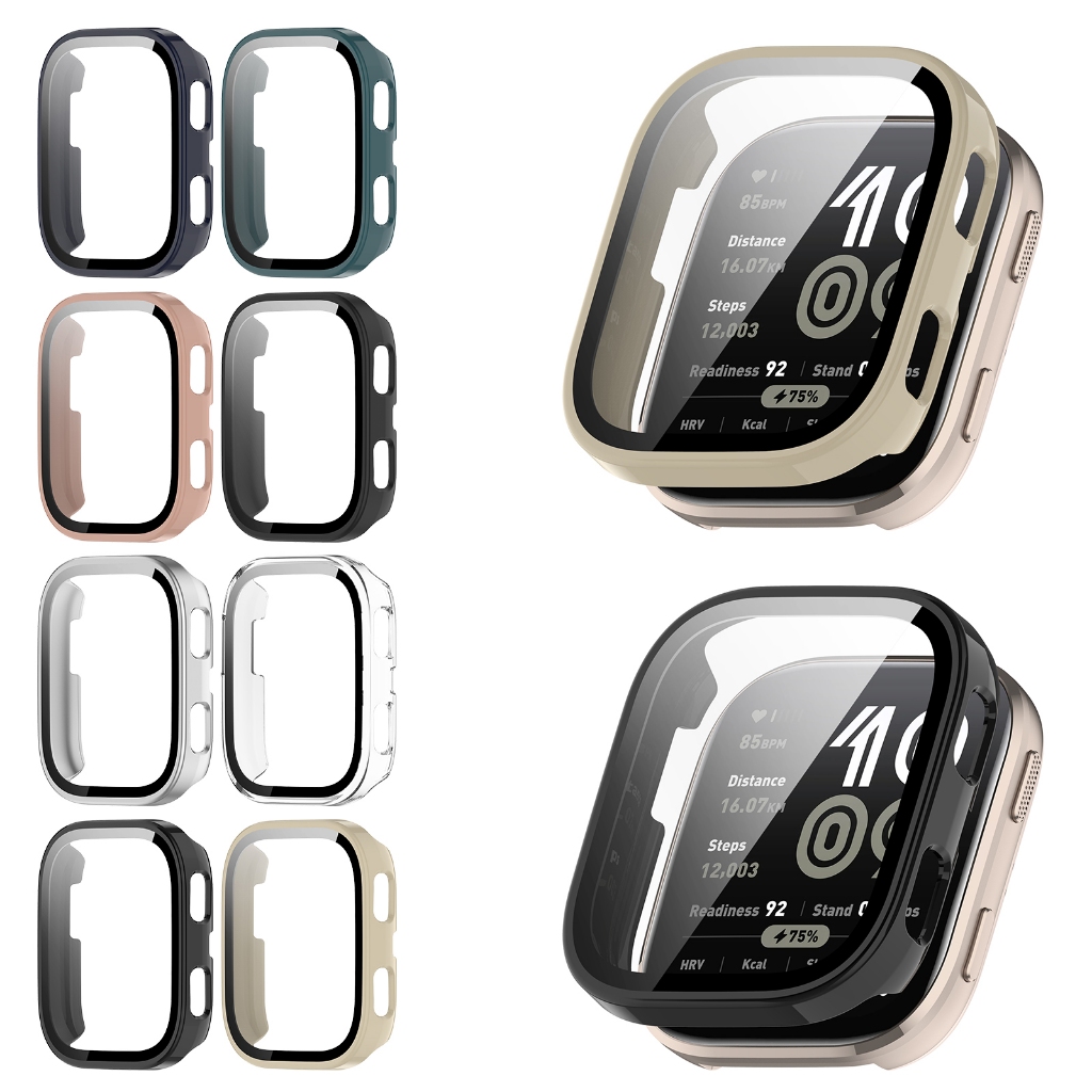 เคสพีซีแบบแข็งบางพิเศษกระจกนิรภัยป้องกันหน้าจอฝาครอบป้องกันสําหรับ Huami Amazfit Bip 6 Bip6 A2435