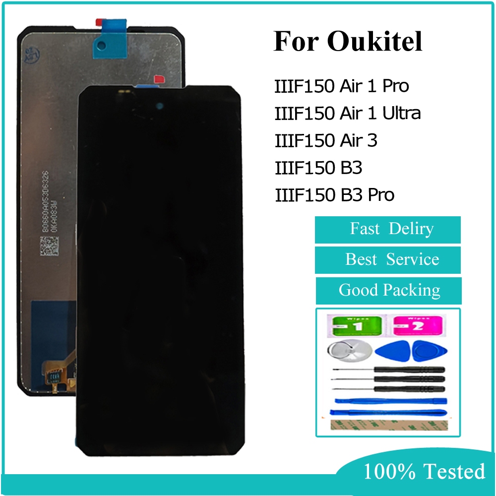 LCD สําหรับ Oukitel IIIF150 Air 1 Pro Air 1 Ultra Air 3 B3 Pro จอแสดงผล LCD Touch Screen Digitizer A