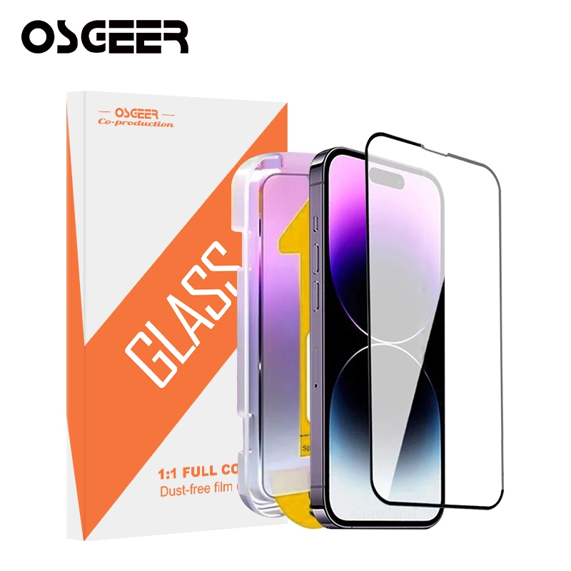 Osgeer [สินค้า 1 บาท จัดส่งจากไทย] ฟิล์มมือถือ HD / ฟิล์มกระจกเต็มจอ เหมาะสําหรับ iPhone11 X XS XR 1