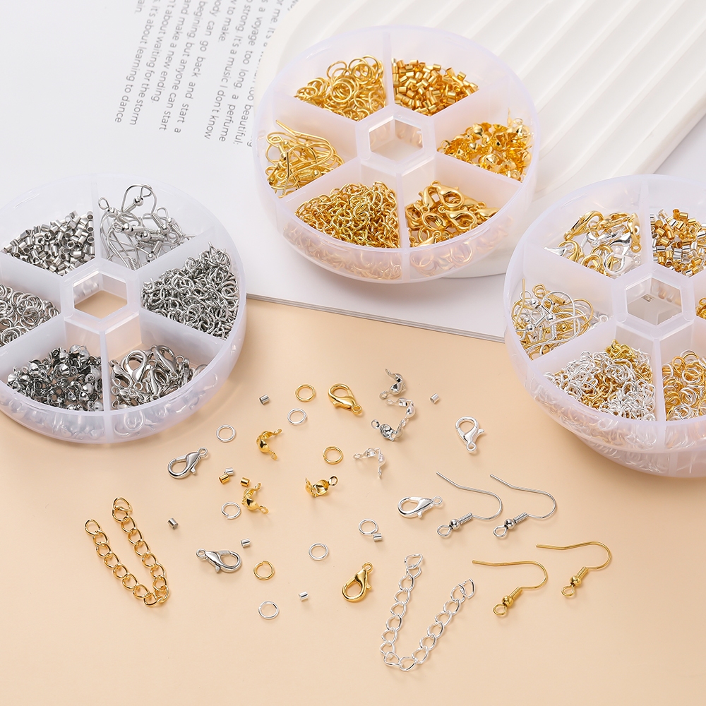 St.kunkka 395 ชิ้น/เซ็ต 6 ประเภท Claw Hook Lobster Claw หู Hook Extension Chain DIY สร้อยคอสร้อยข้อมือชุด