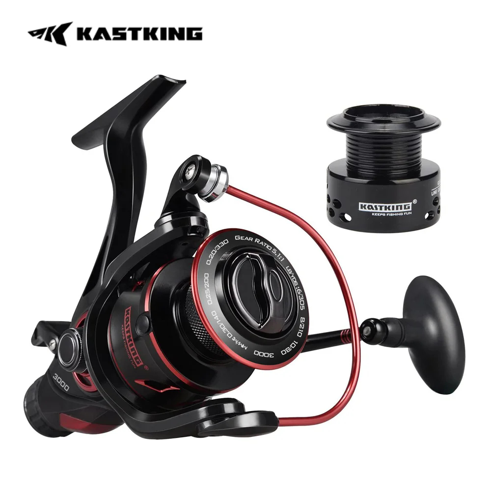 KastKing Sharky Baitfeeder III Spinning Fishing Reel Shielded สแตนเลส BB คาร์บอนไฟเบอร์ลากสําหรับ Live Liner เหยื่อ Action