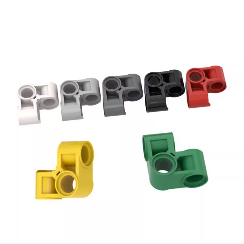 10PCS 44809 Pin Building Block Connector 2x2 Bent Perpendiular อิฐอนุภาคการศึกษา DIY ของเล่นเด็กของขวัญวันเกิด